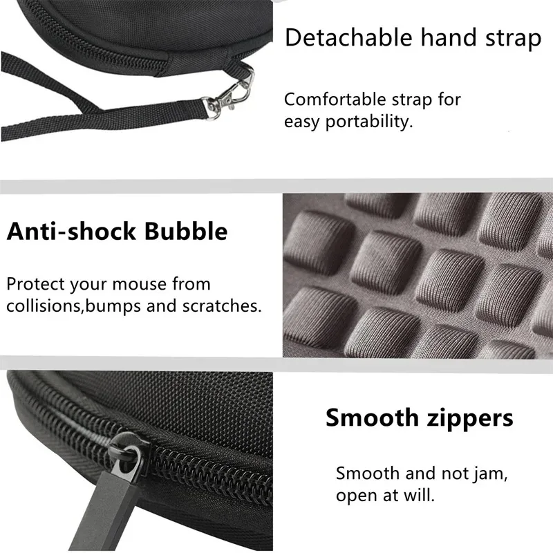 Carrying Bag Gaming Mouse Storage Box Case Pouch Shockproof Waterproof Accessories Travel for Logitech MX Master 2S/3/3S Mice — view 6