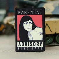 «Parental Advisory Ride Safe» Сексуальная красота Моральная тактическая нашивка с принтом на крючках и петлях для одежды, наклейка на военный рюкзак