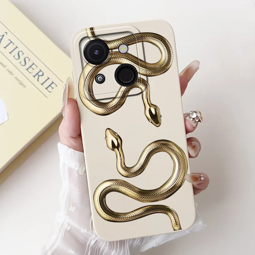 Cute Cat & Floral Silicone Phone Case - Stylish Protective Bumper