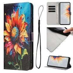 Elegant Wallet Flip Phone Case with Painted Design - Premium Protection and Style for Redmi Note 15 4G (A)