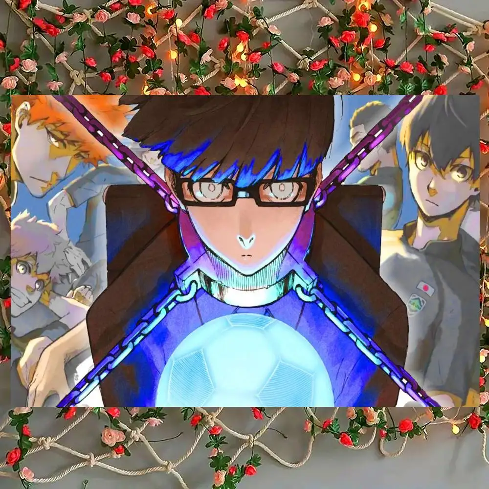 Japanese Hot Anime BLUE LOCK Backdrop for Photography and Party Decoration