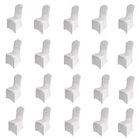 jiaorui 20/30/50/100/150Pcs Spandex Wedding Chair Seat Cover 1