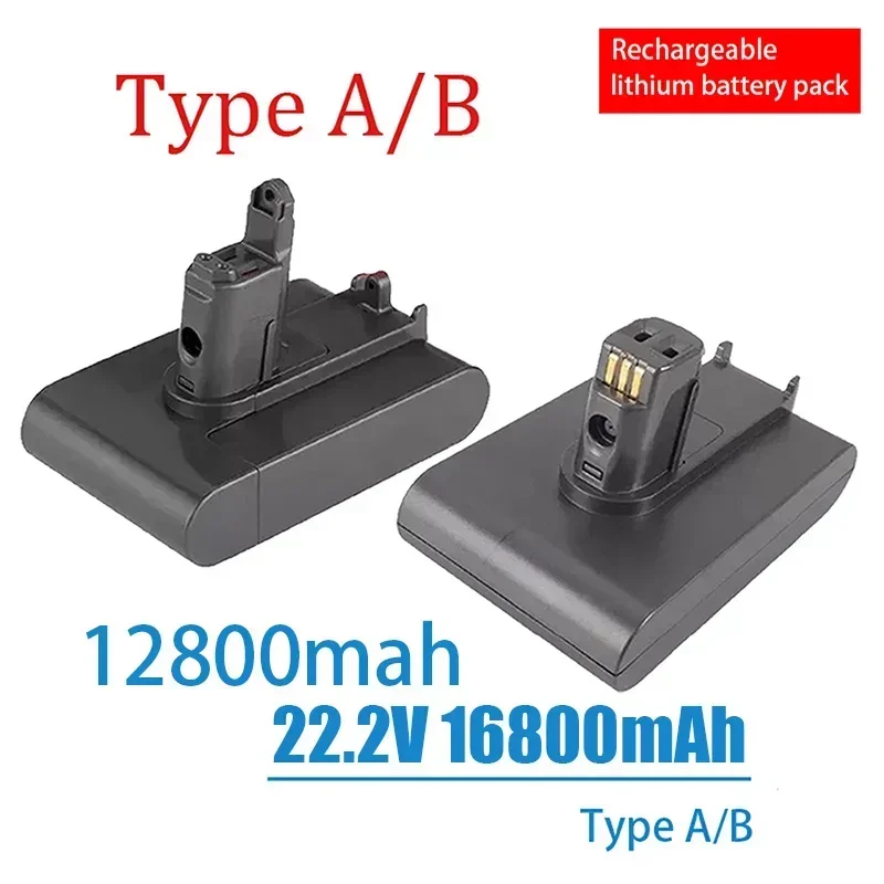 

ForDyson 22.2V 12800/16800mAh Type A/B Li-ion Vacuum Battery forDyson DC35, DC45 DC31 DC34 DC44 DC31 Animal DC35 Animal