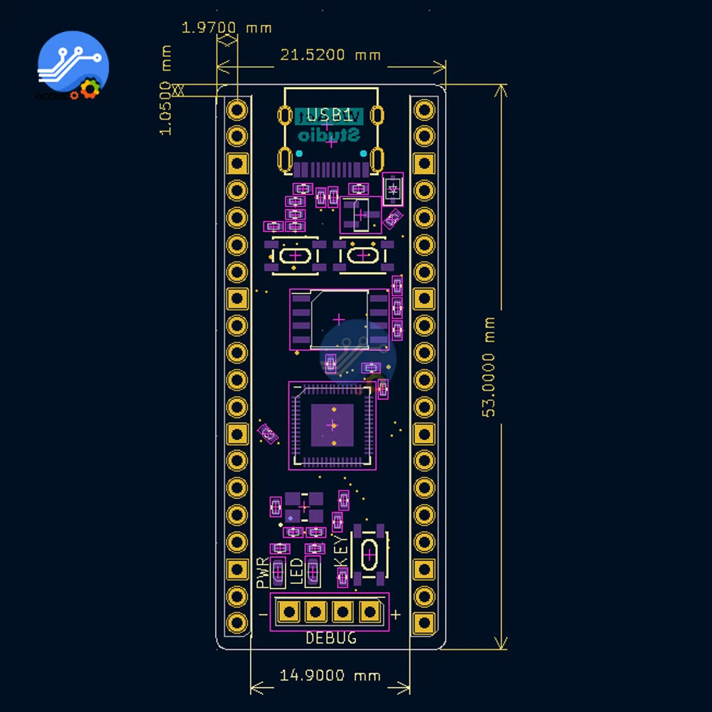     RP2040 2MB 4MB 8MB 16MB  Micropython /C/C + +, CircuitPython