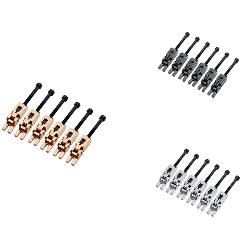 

New 6PCS Electric Guitar Double Locking System Locked String Saddles Tremolo Bridge Guitar Accessories