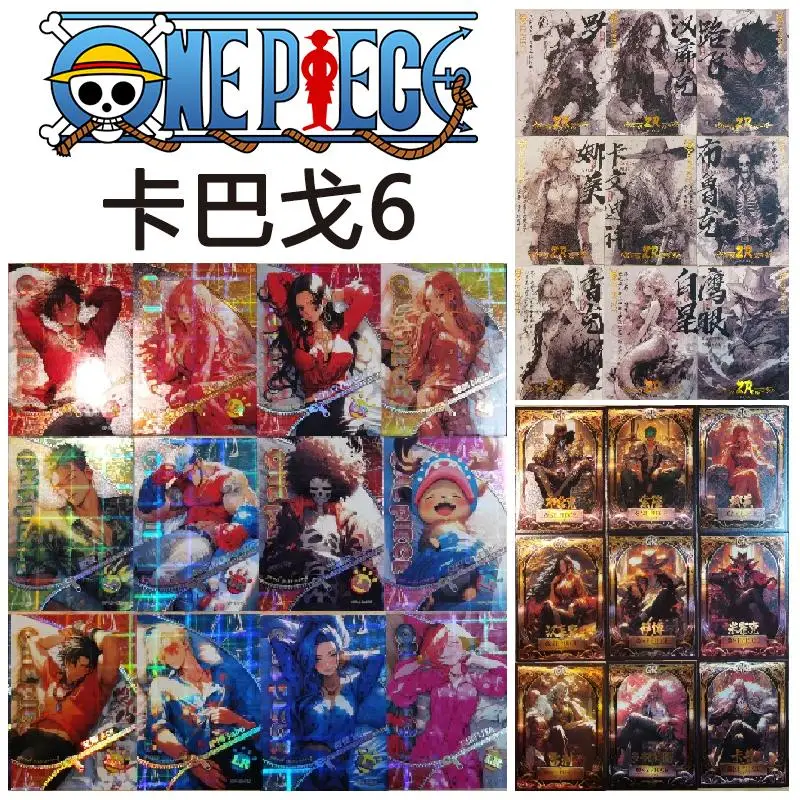 Kabago 6 Proiettili One Piece Mr-Zr-Gr Series Personaggi Anime Boa-Hancock Nami Uta Monkey D Rufy Collection Card Regalo Di Compleanno