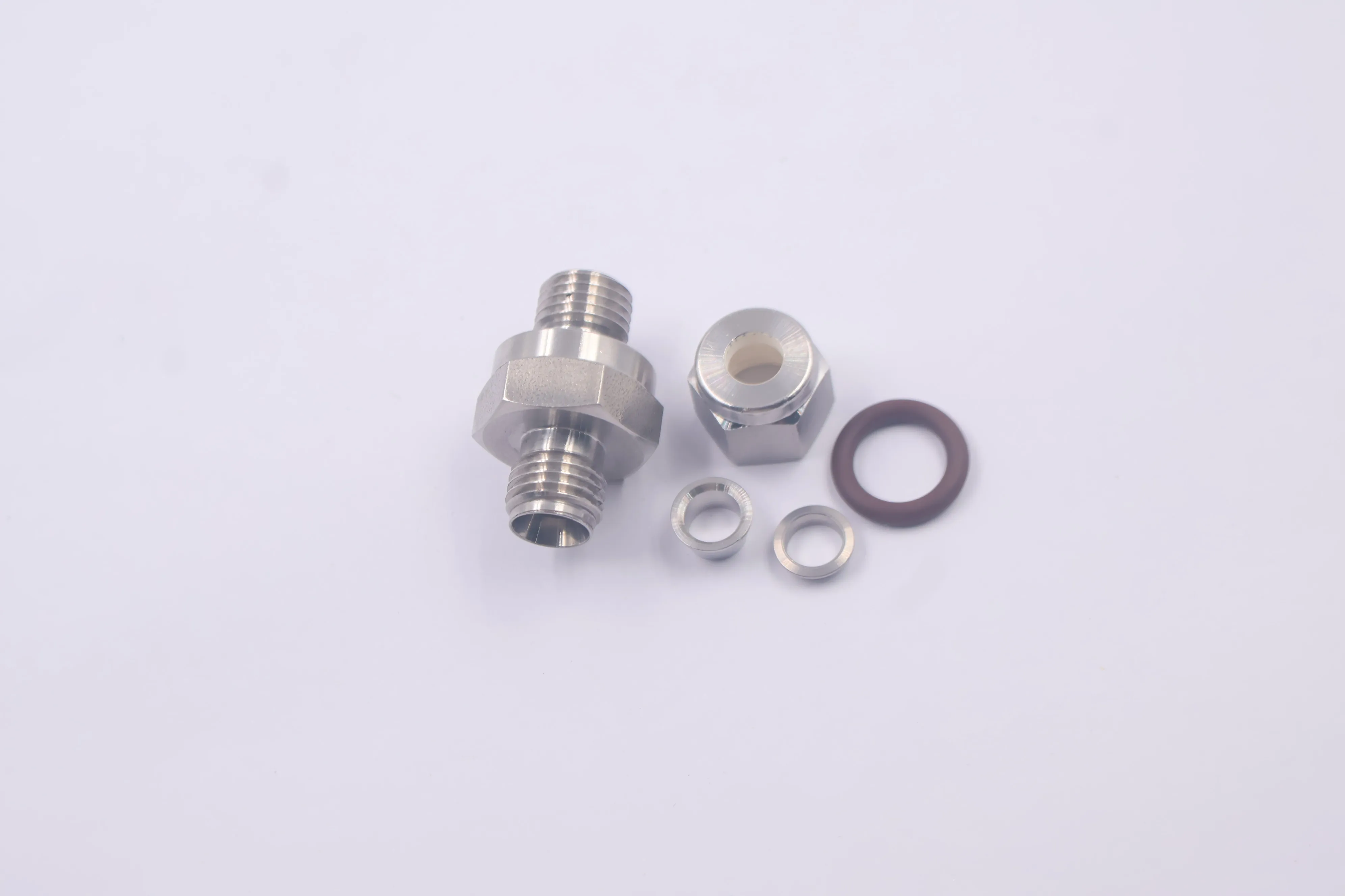 SS-400-1-OR, Tube Fitting, Male O-Seal Connector, 1/4 in. Tube OD x 7/16-20 Male O-Seal SAE/MS Straight Thread