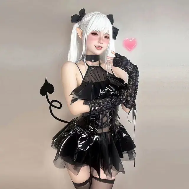 AltGoth セクシーなコスプレ Pu ドレス女性原宿ストリート