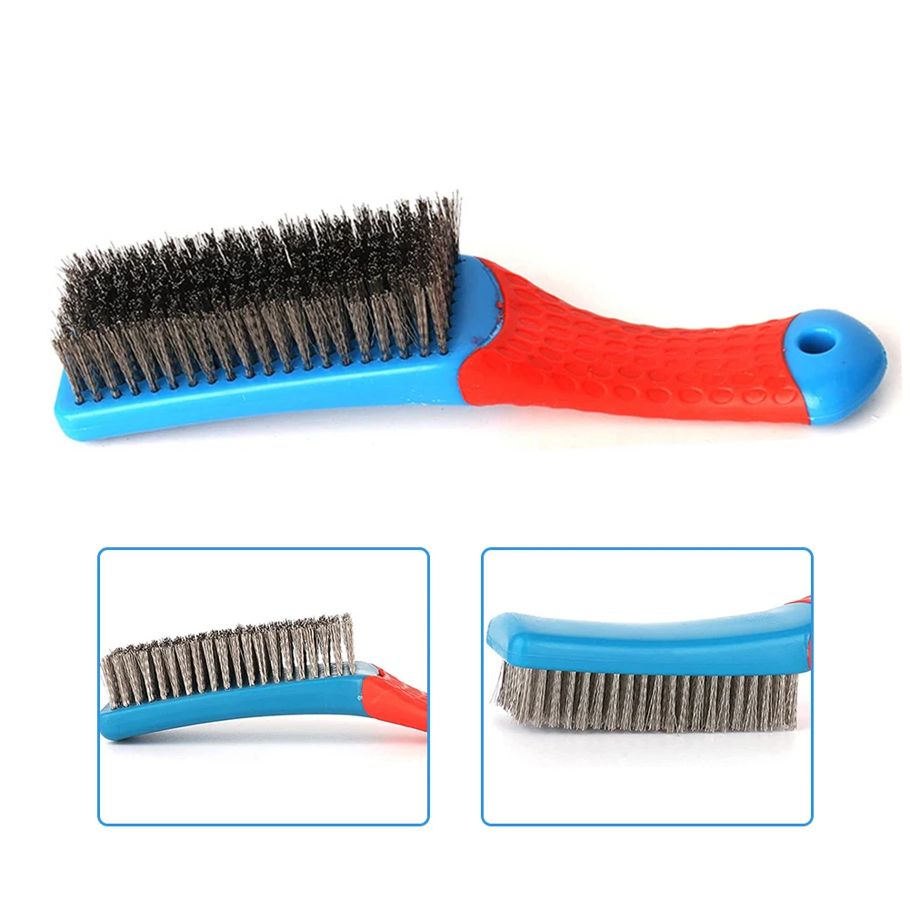 160mm Professional Household Wire Brush Not Shed Metal Steel Brush Burnishing Rust Removal Multipurpose Cleaning tools