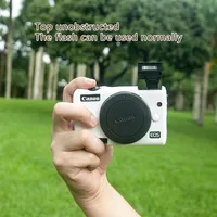 Suitable for Canon M100 M200 Simple Solid Color Anti Drop Camera Bag Silicone Cover Micro Single Camera Bag Protective Cover 2