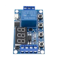 DC 6-30V Support Micro USB 5V LED Display Automation Cycle Delay Timer Switch Off Delay Time Relay 6V 9V 12V 24V 3