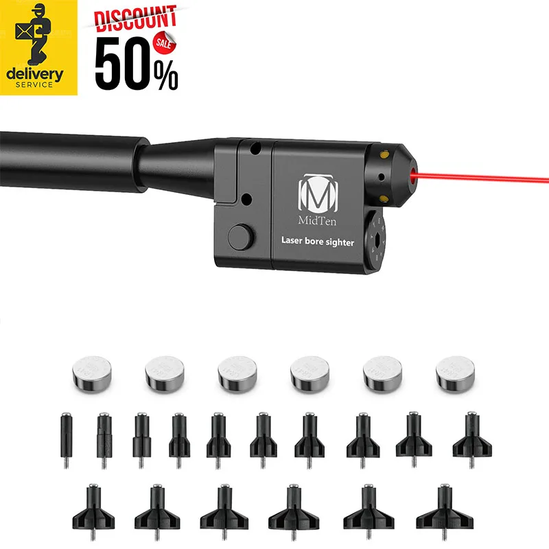 BOOLIT EYE 12 Gauge Laser Bore Sighter – With Anti-Touch Switch & CR2 Battery