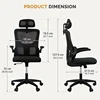 Office Chair Ergonomic High Back Chair Mesh Sliding Gaming Computer Chairs Adjustable Rotating Armchair Commercial Home Furnitur 6