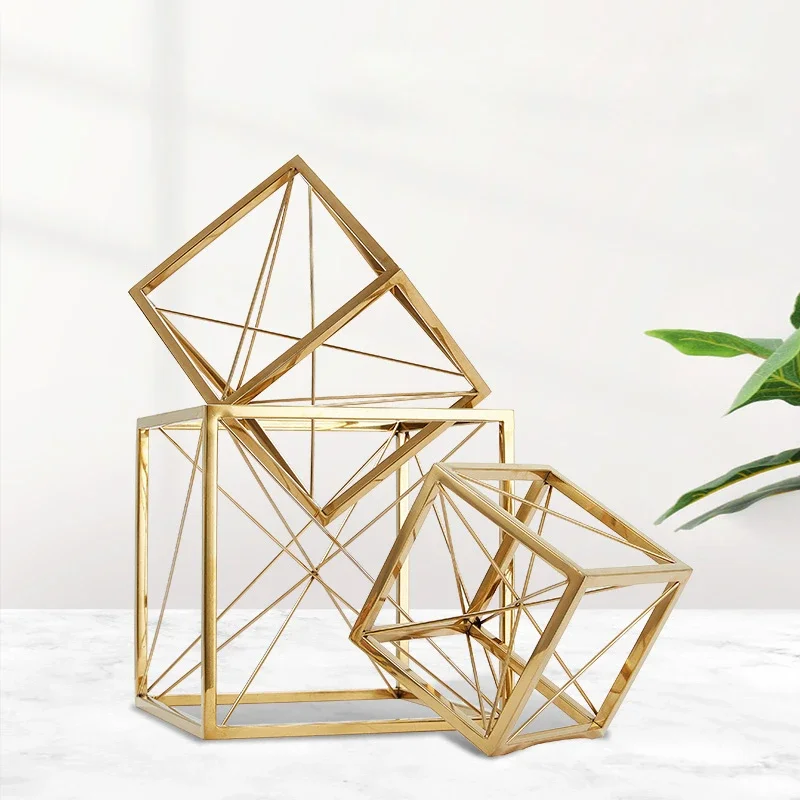 1Pcs Party Tray Creative pull wire golden dessert table with cake and dim sum rack et banquet display cake and dim sum rack