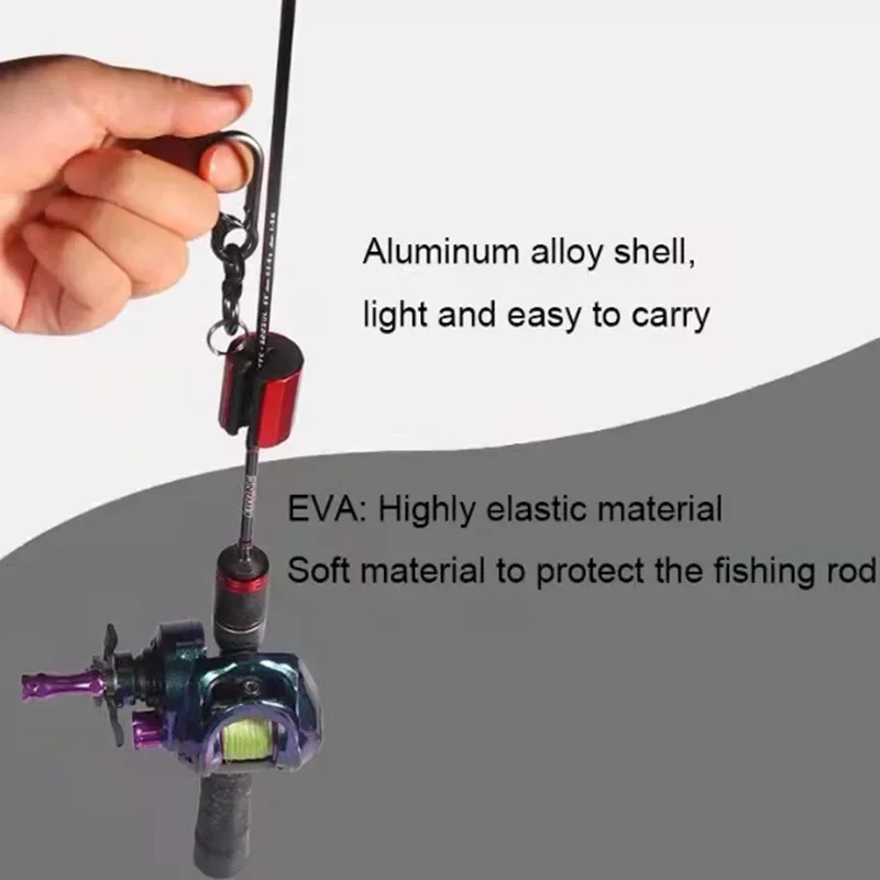 Description Picture 6 of itemEASYFISH Wearable Fishing Rod Holder Portable Fishing Rod Clip with Fly Fishing Tackle Accessories Rod Assistant Tools