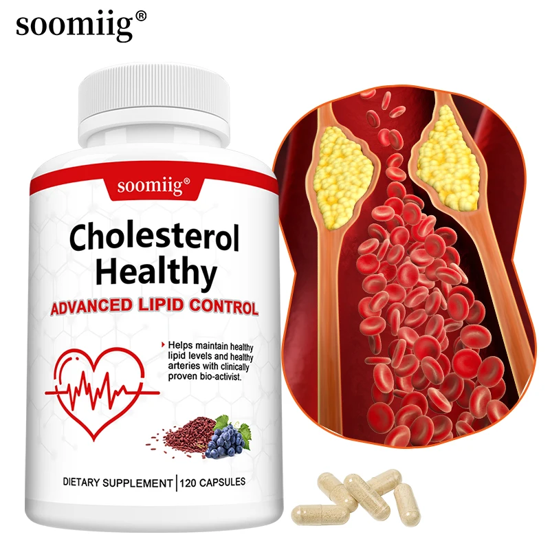 Cholesterol Health Supplement Cholesterol Health Supplement Lowers LDL and Triglycerides Supports Healthy Cholesterol Levels Natural Heart Health Capsules