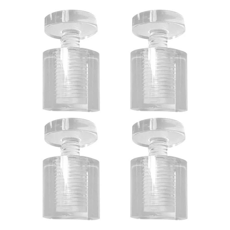4Pcs Sign Holders Standoff Screws Plastic Acrylic Clear Hardware for Advertising StoreSign Poster Artworks Display nut and bolt