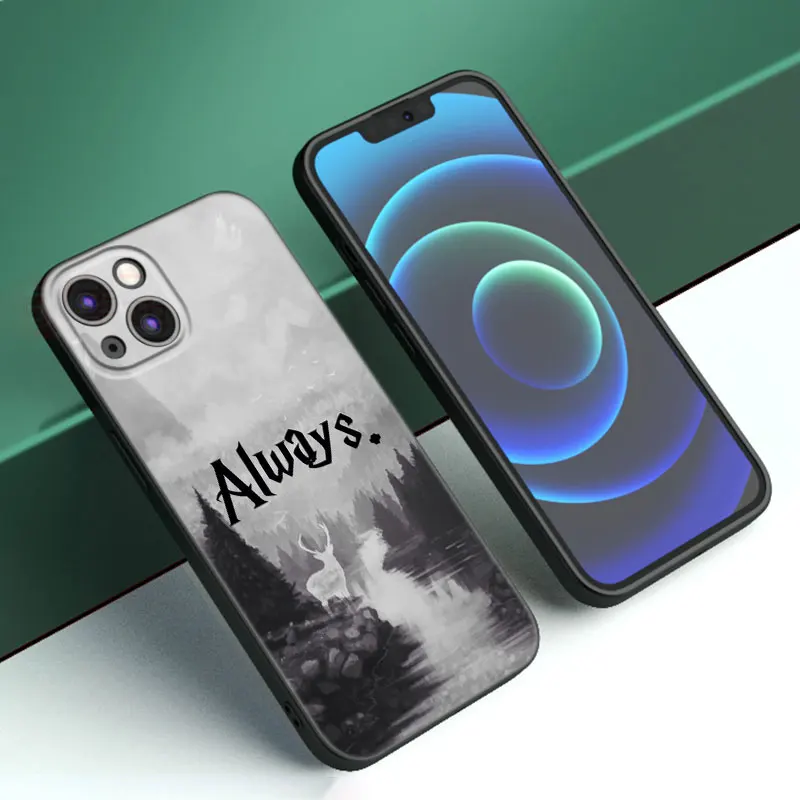 thumbnail image 1 of Funda de silicona negra para teléfono Apple, carcasa para iPhone 12, 13 Mini, 11, 14, 15, 16 Pro Max, 7, 8 Plus, 1 of 5