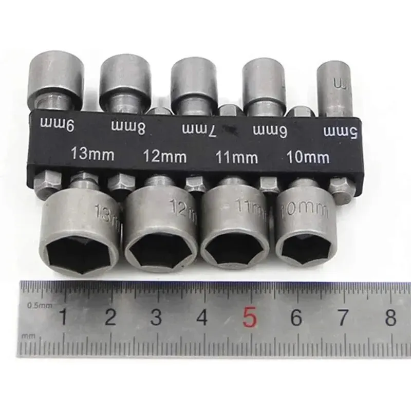Xinfu 9PCS/14PCS Hex Socket Sleeve Nozzles Nut Driver Bit Set