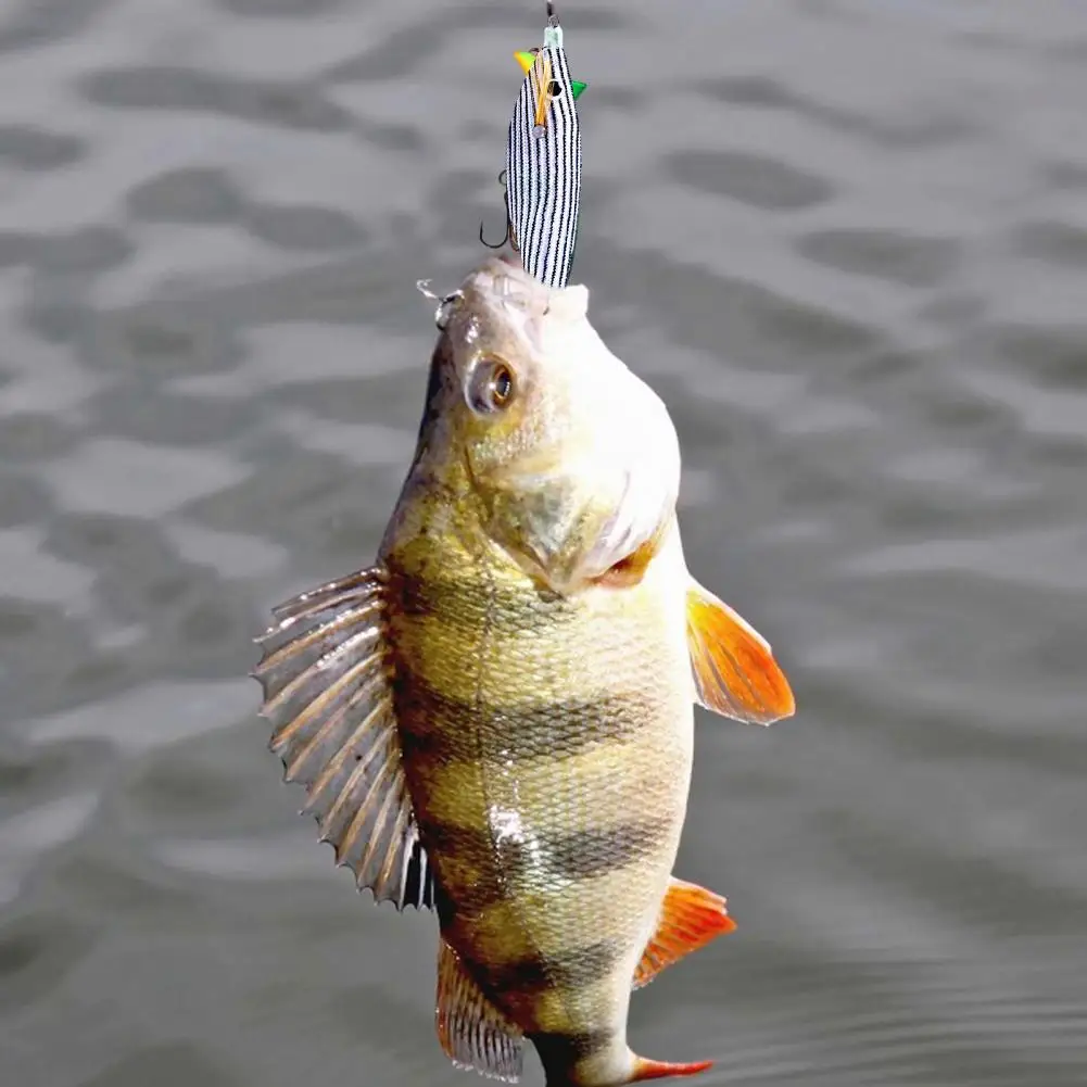 Fishing Lure 10cm/9.6g Artificial Lure Wood Shrimp Bait Squid Hook Jigging Floating Hard Bait Wobbler Jig Fishing Tackle Swim
