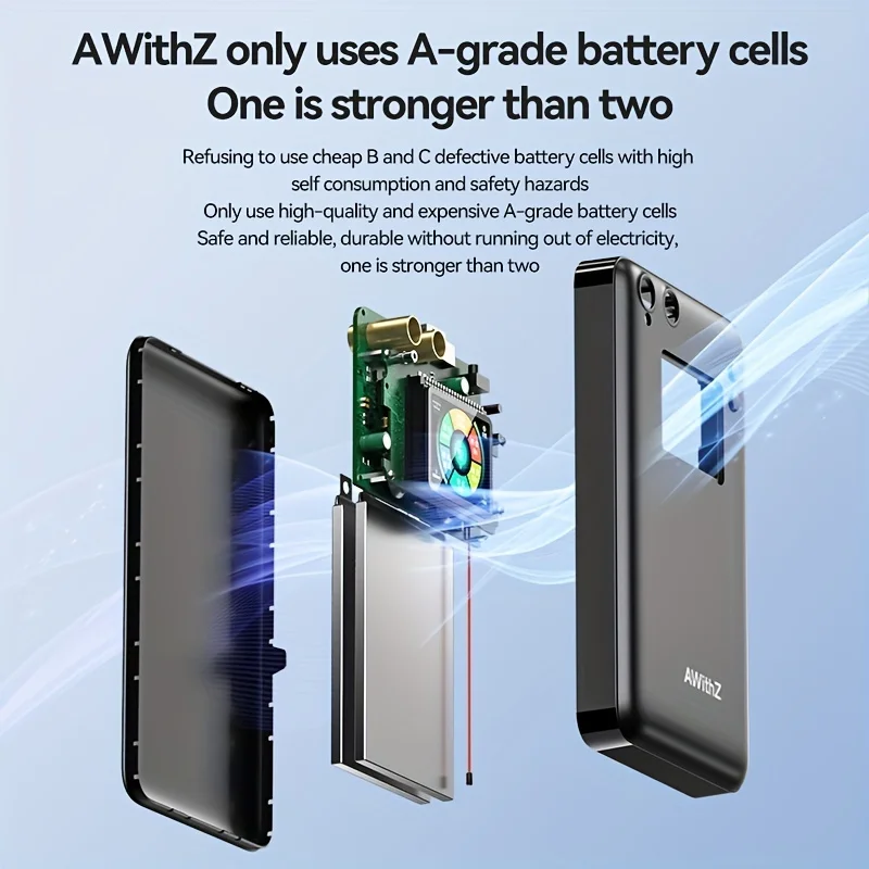 Awithz Spot Welding Handheld Portable  Stainless Steel 18650 Mobile  Lithium Battery Nickel Sheet Color Screen Welding Machine 3