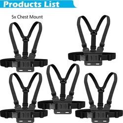 Adjustable Chest Harness Strap with J Hook - Only Chest Mount x5