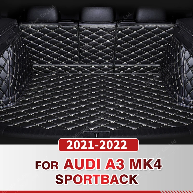 

Auto Full Coverage Trunk Mat For Audi A3 Sportback MK4 2021 2022 Car Boot Cover Pad Cargo Liner Interior Protector Accessories