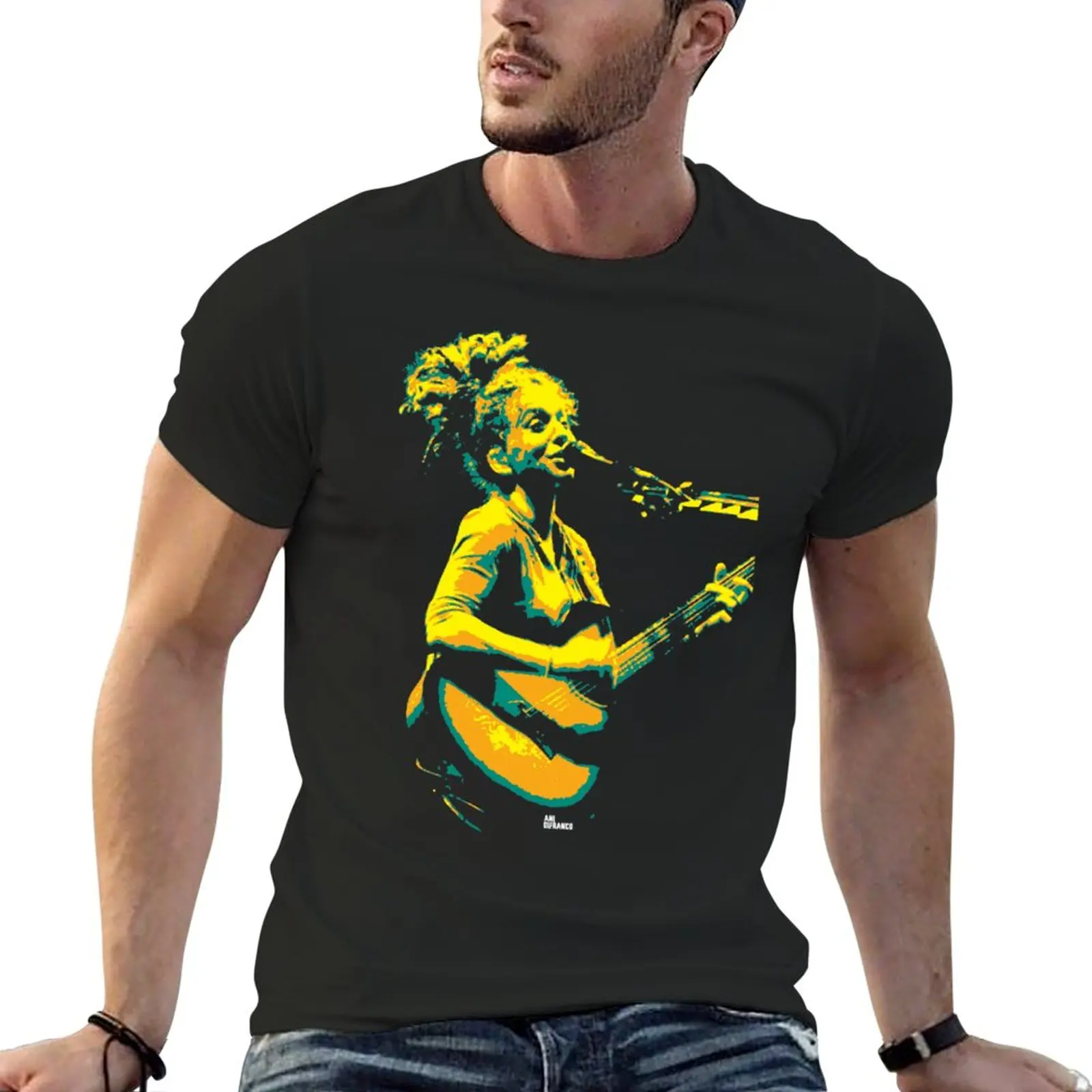 

Ani DiFranco. Angela Maria. American singer-songwriter v3 Classic T-Shirt anime Blouse quick-drying customs mens t shirts