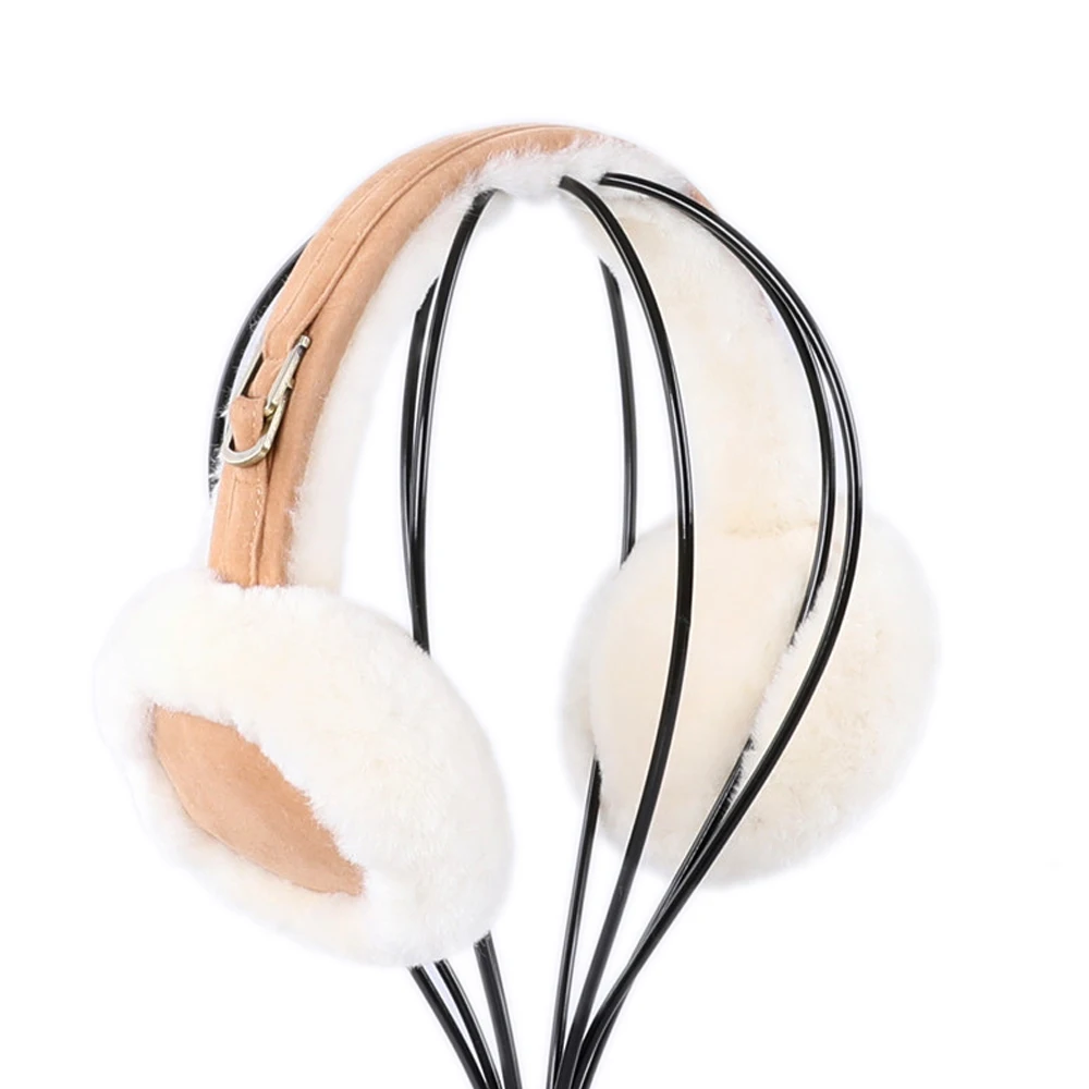 Lot De 2 Cache-oreilles Pliables En Fausse Fourrure - Taille Unique (env. 14 Cm) - Noir Et Rose - Pour Hommes Et Femmes - Hiver, Sports Neige, Quotidien