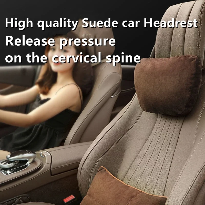 Car Headrest Neck Support Seat lumbar support For Maybach Design S Class Soft Universal Adjustable Car Neck Pillow Waist pillow
