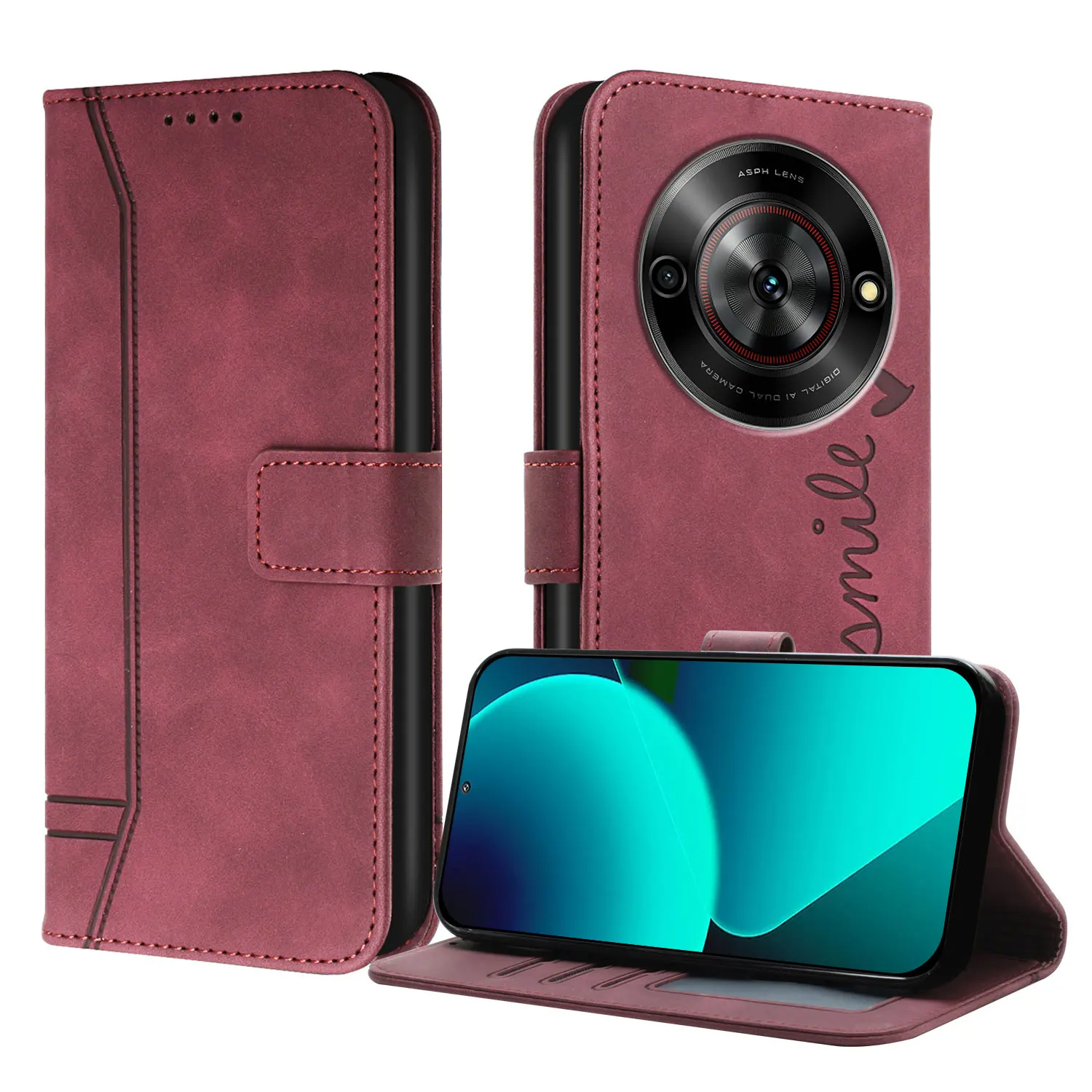 Premium PU Leather Wallet Phone Case Cover -  Collection