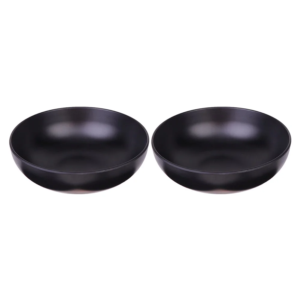 

Japanese Style Ramen Bowls Stylish Food Container Black Noodle Bowls Imitation Porcelain Japanese Ramen Bowls