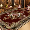 European Style Red Rugs for Living Room Luxury Home Decor Carpet Large Size Non-slip Lounge Rug Bath Absorbent Rugs Customizable 2