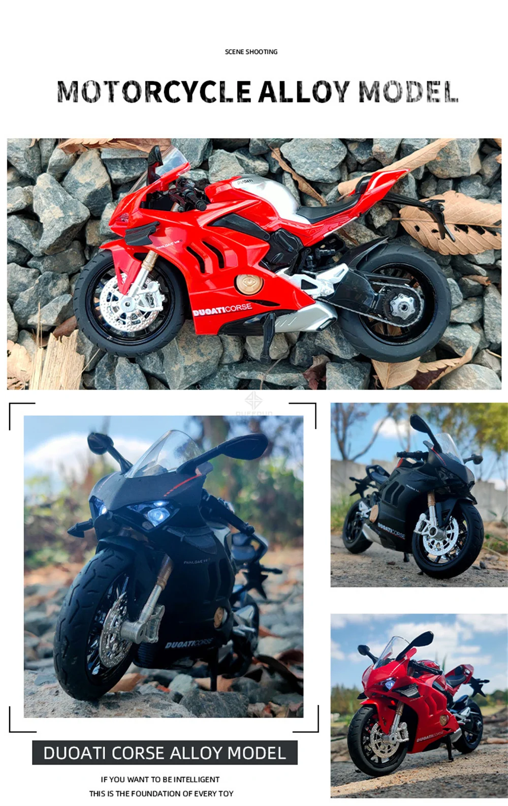Ducati V4S Motorcycle Model Iocomotive Toy With Light Simulation Children'S Diecast Toy Car Christmas Gift Car Decoration 39 Ducati V4S Motorcycle Model Iocomotive Toy With Light Simulation Children'S Diecast Toy Car Christmas Gift Car Decoration