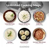 6-Cup (Uncooked)/12-Cup (Cooked) Induction Heating Pressure Rice Cooker with Nonstick Inner Pot,16 Menu Modes,Auto Clean (White) 5