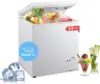 .Ft Deep Compact Freezer, Chest Freezer with a Removable Basket 7 Gears Adjustable Temperature Control(-18°F to -46°F) for Garag 1