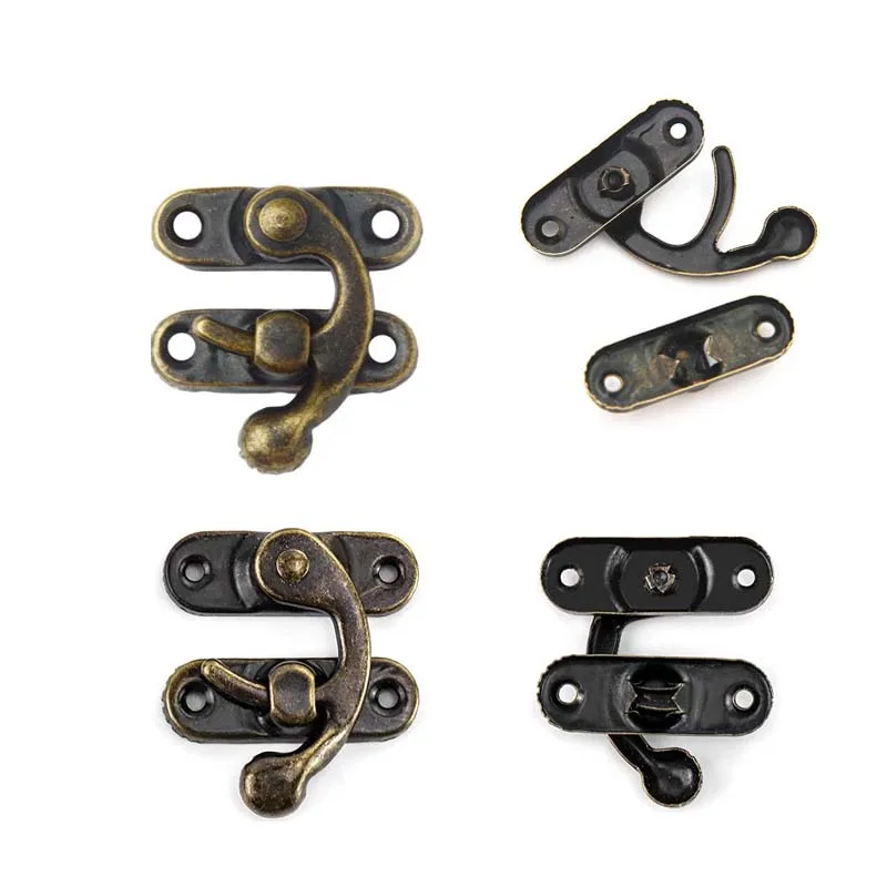 Toggle Latches 6pcs Mini Swing Arm Clasp Latch Vintage Style Toggle Hasp Hook Metal Catch