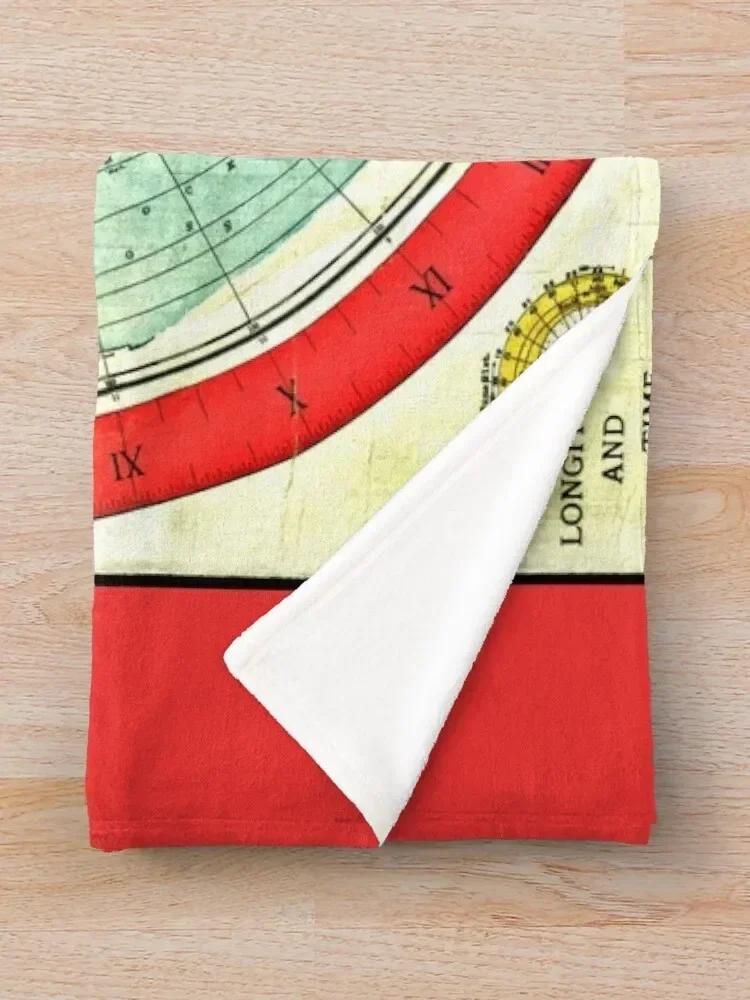 Gleason 1892 Flat Earth Map | Research Flat Earth Throw Blanket Furrys valentine gift ideas Sofa Throw Blankets 3