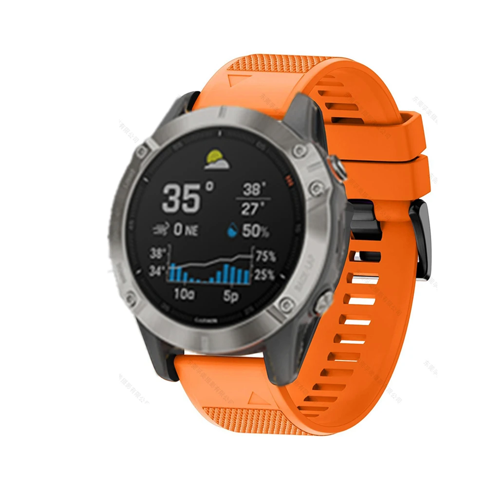 FIFATA 스마트 시계 밴드 스트랩 Garmin Fenix ??7 6 6S 6X 5X 5 5S 3 3HR Forerunner 935 945 퀵 릴리스 스트랩 실리콘 팔찌