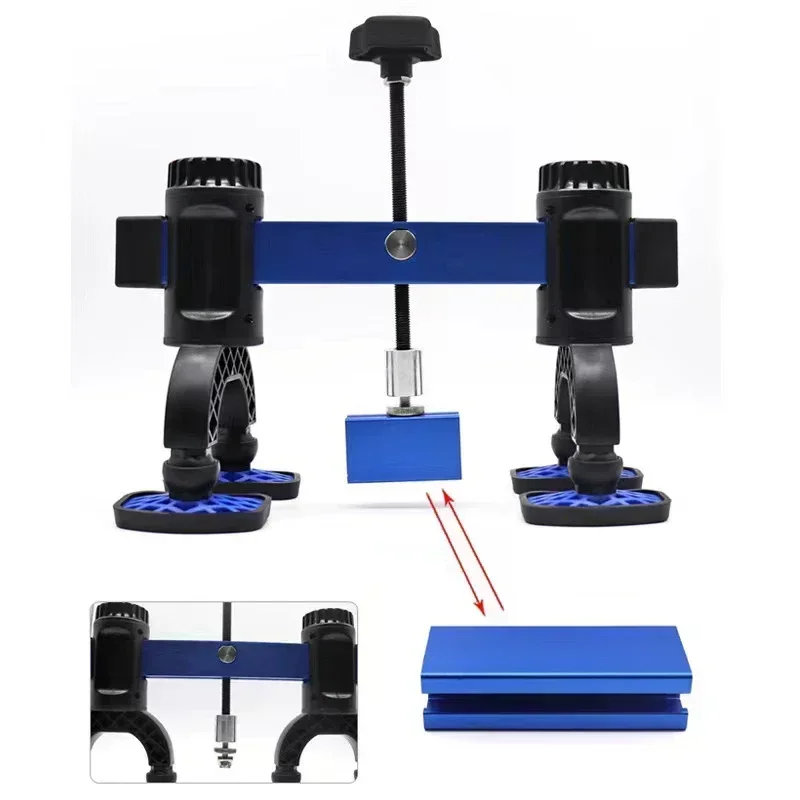 자동차 덴트 수리 빠른 추출 도구, 360 도 회전 미끄럼 방지 차체 시트 금속 회전 장력 브래킷