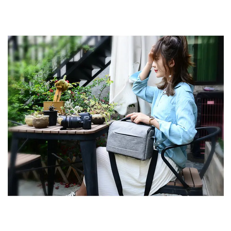 Nuova Borsa Per Fotocamera Borsa Digitale Borsa Per Obiettivo Borsa A Tracolla Per Fotocamera Traspirante Per Nikon Canon Sony Fuji Leica Pentax 10040