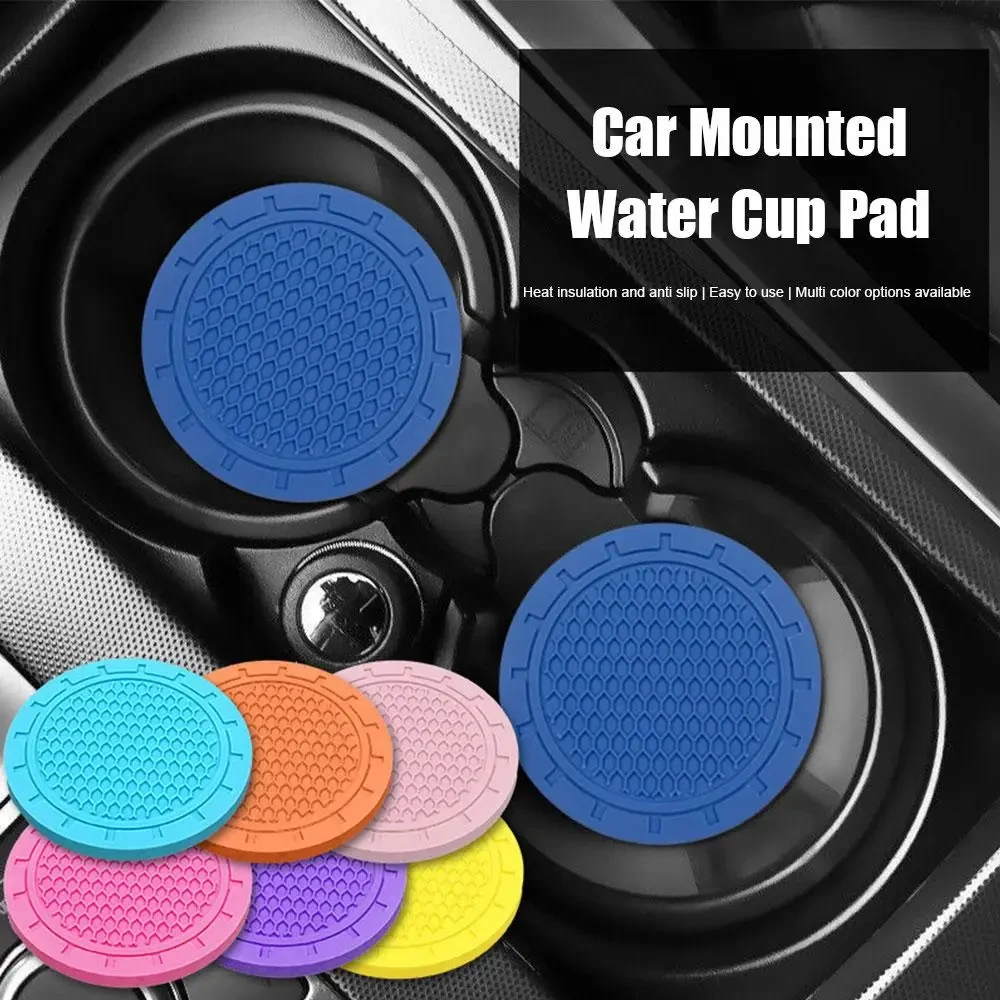 2PCS Car Cup Coaster Waterproof Non-Slip Auto Interior
