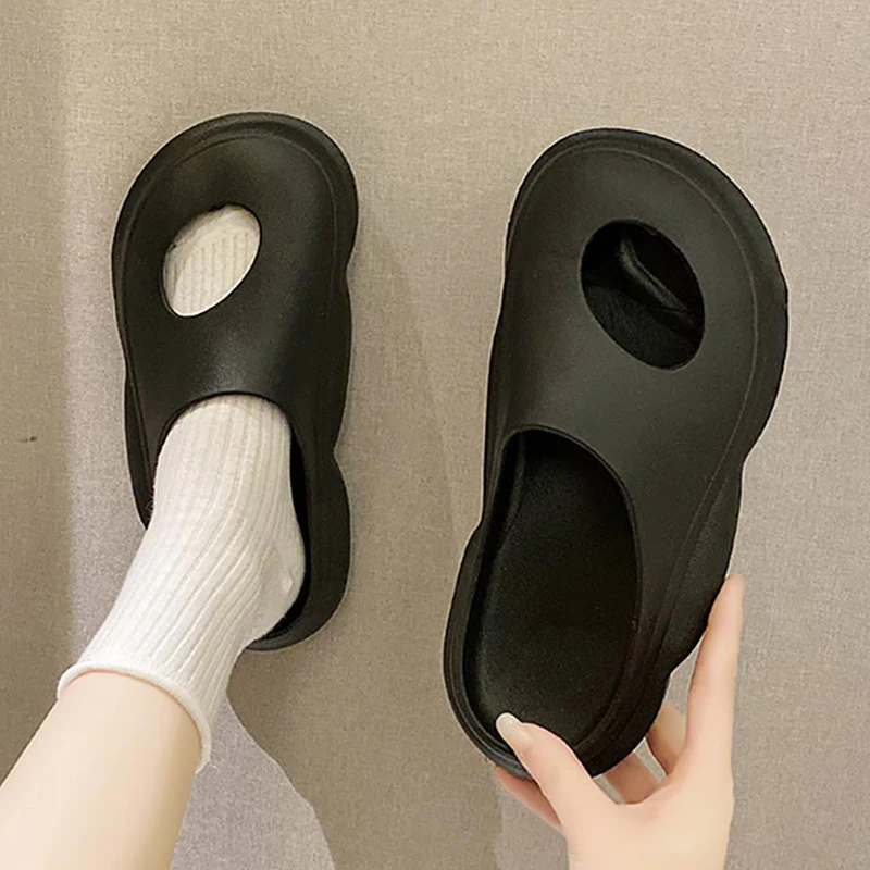 

Fashion Men Slippers Summer Beach Sandals Men Casual Shoes Outdoor Flip Flops Non-slip Home Bathroom Couple Slippers For Women