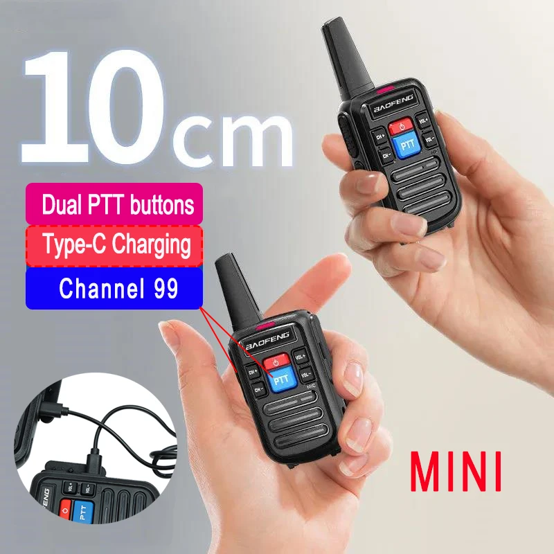 Лот BF-C50 baofeng рация UHF 400-470MHz 16Channel портативная двухсторонняя с наушником bf888s