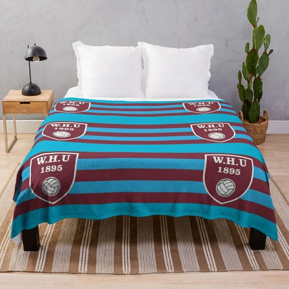 

WHU long flag Throw Blanket Nap warm winter Blankets