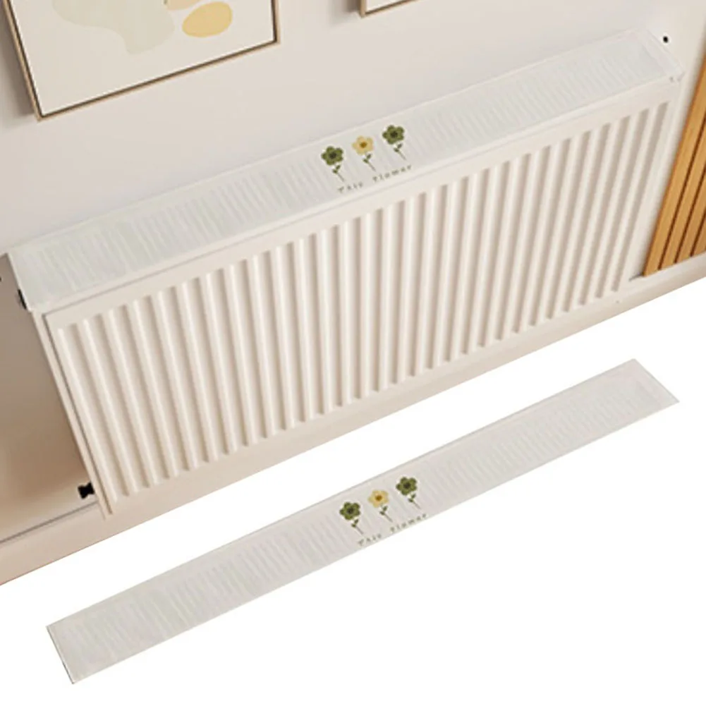 40-220cmx10cm Radiator Dust Cover Breathable Cotton-linen Radiator Cover Magnetic Fixation For Living Rooms Bedrooms And Offices