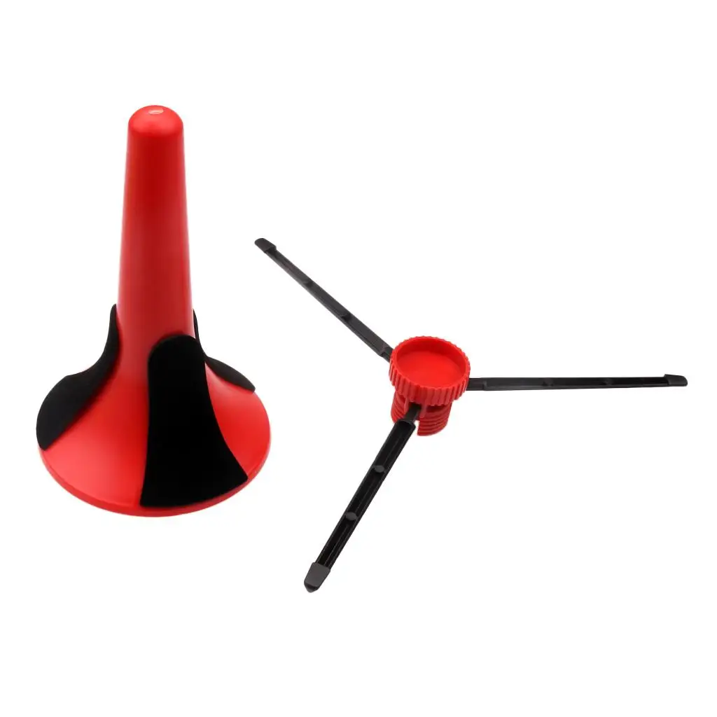 Portable Foldable Trumpet Tripod Holder Stand Music Stand Support for Trumpet with Detachable Leg Instrument Accessories