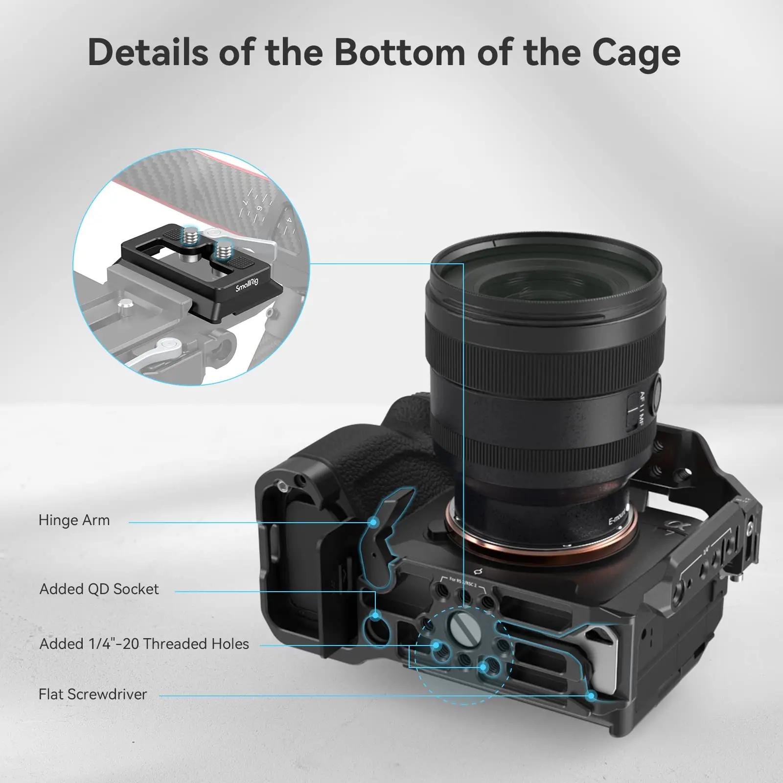 SmallRig A7m4 A7 IV Full DSLR Camera Cage for Sony Alpha a7iv A7 