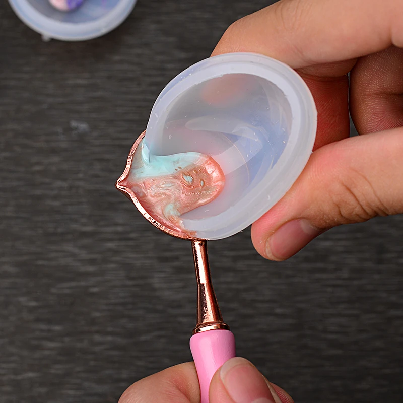Seal Stamp Wax Spoon Cleaning Tool Soft Silicone Spoon Melting Wax Spoon Cleaner DIY Wedding Invitation Clear Stamps Tool