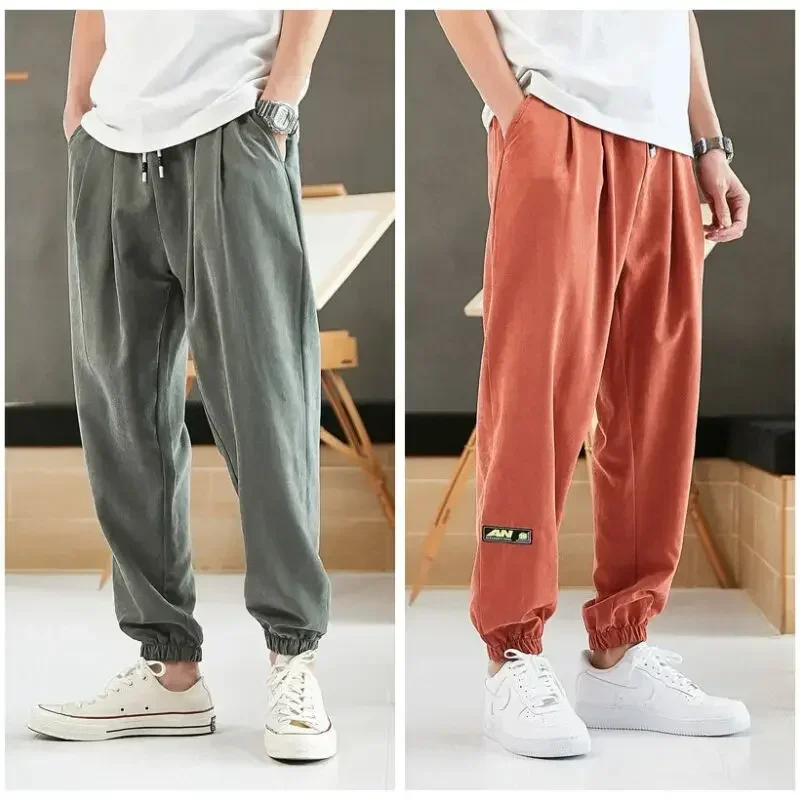 

Men Hip Hop Harem Pants Joggers Spring Summer Ankle-Length Outdoor Streetwear Baggy Trousers Man Casual Loose Pants Big Size 8XL